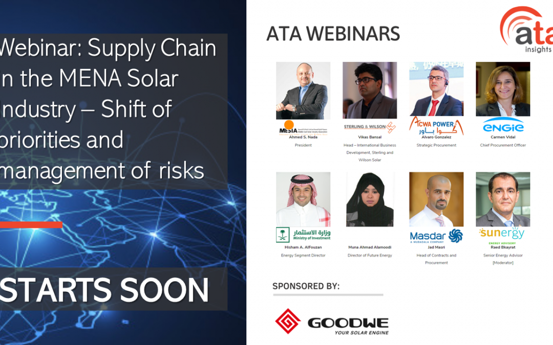Recording and presentations: State of the art digitalization and telecommunication technologies [5G] in MENA for fully optimized renewable energy assets