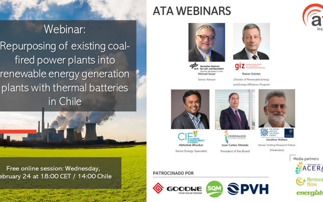 Recording and presentations: From brown to green: repurposing coal fired power plants, case of Chile